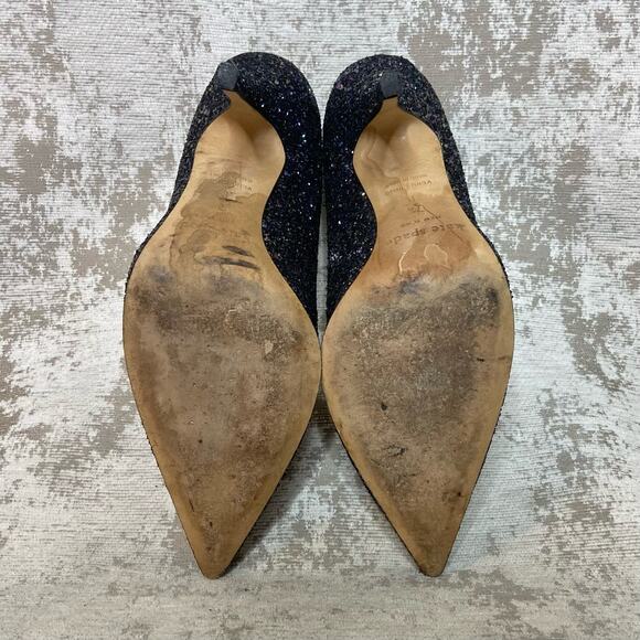 Kate Spade Licorice Pointed Toe Pumps in Navy Glitter - Picture 8 of 9